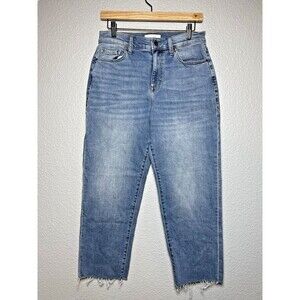 Level 99 Anthropologie NWOT womens jeans sz 29 crop raw hem relaxed premium $130